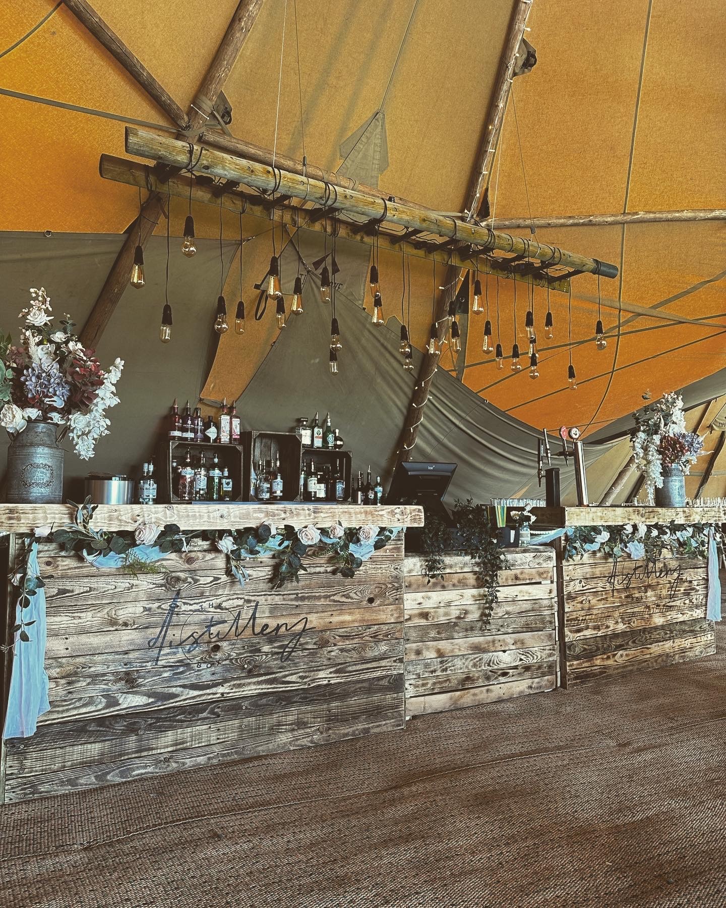 An image of our rustic bar